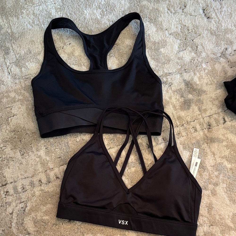 VSX Black Sports Bra Set